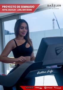 Proyecto de gimnasio hotel dazzler - activelife - matrix - cardio - trotadoras - elipticas - maquinas de gimnasio para hoteles