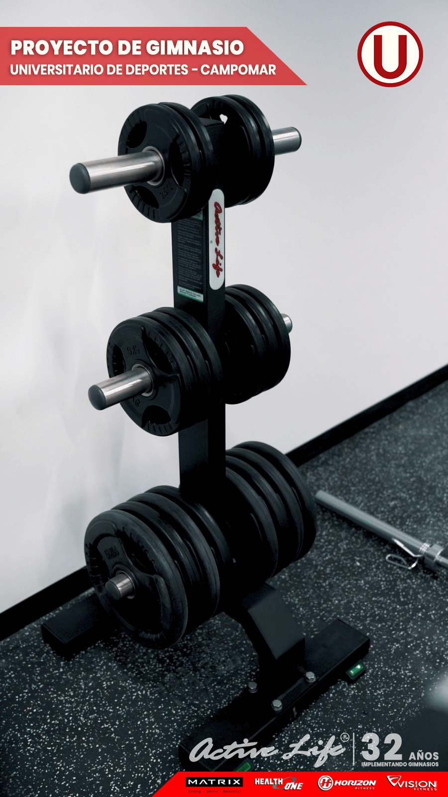 Maquinas de gimnasio para clubes deportivos FPF, IDDE, IDE, FPA, Federacion peruana de futbol, club Universitario de Deportes