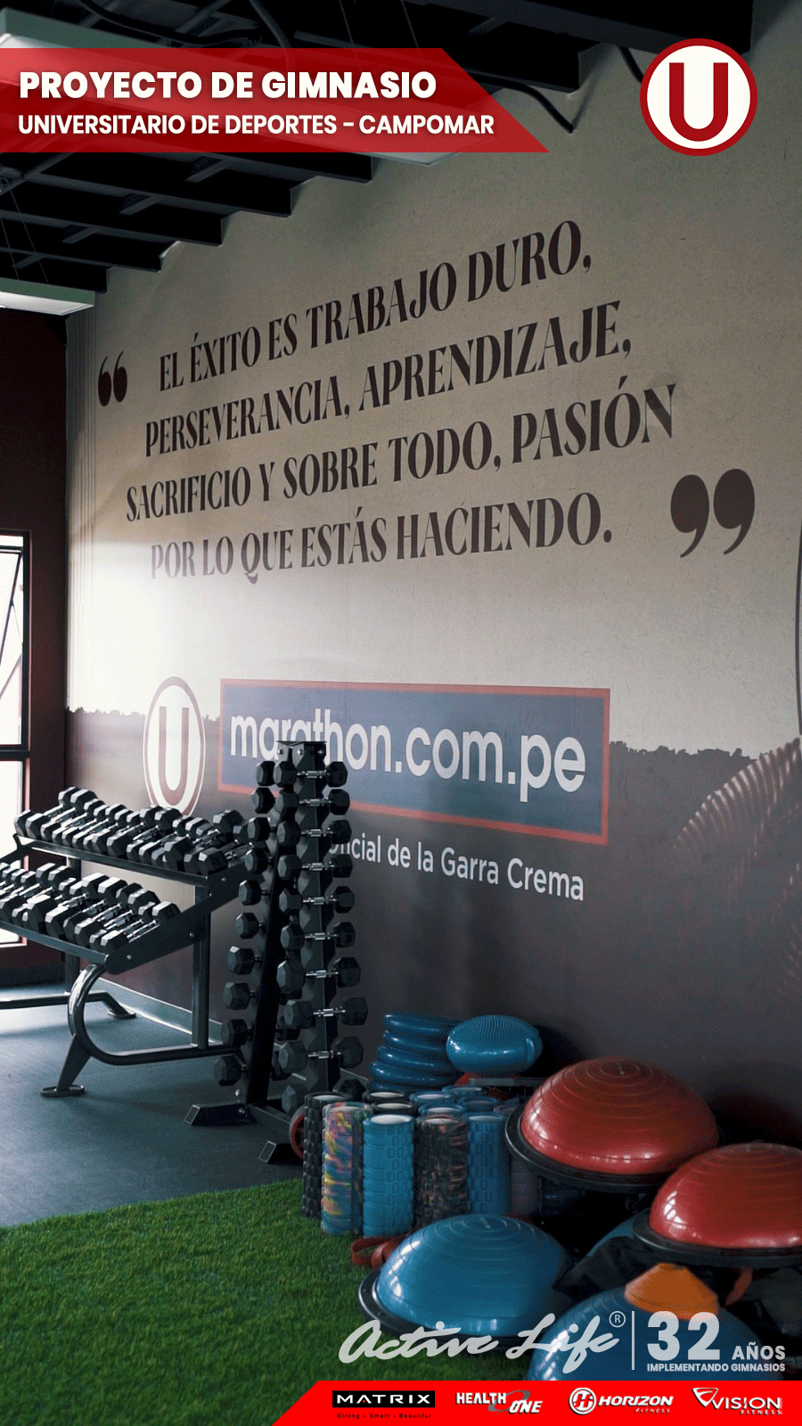 Maquinas de gimnasio para clubes deportivos FPF, IDDE, IDE, FPA, Federacion peruana de futbol, club Universitario de Deportes