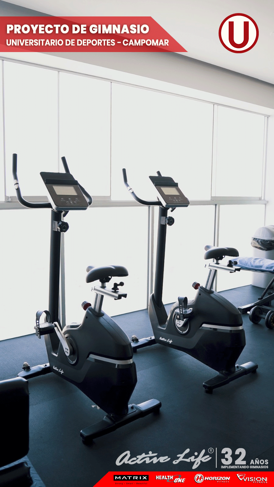 Maquinas de gimnasio para clubes deportivos FPF, IDDE, IDE, FPA, Federacion peruana de futbol, club Universitario de Deportes