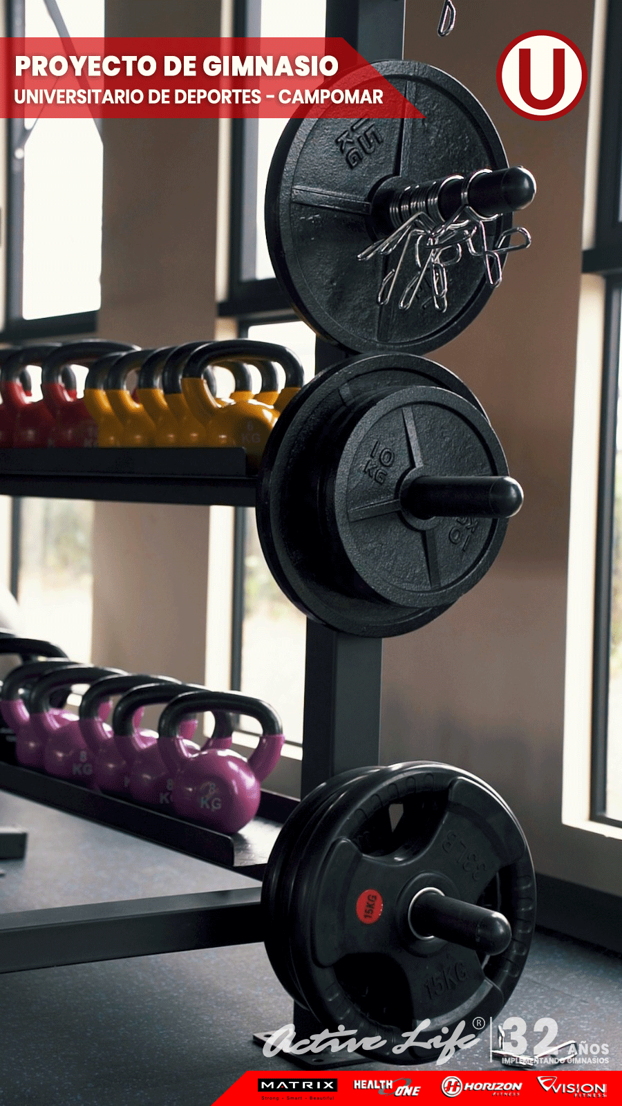 Maquinas de gimnasio para clubes deportivos FPF, IDDE, IDE, FPA, Federacion peruana de futbol, club Universitario de Deportes