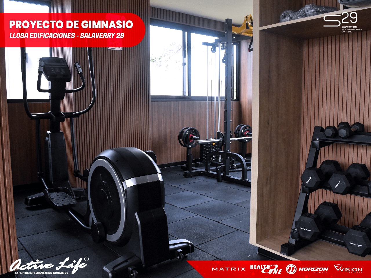 Maquinas de gimnasio Activelife - implementacion de gimnasios en condominion, maquina de pecho, piernas, trotadoras, elipticas, mini gimnasios