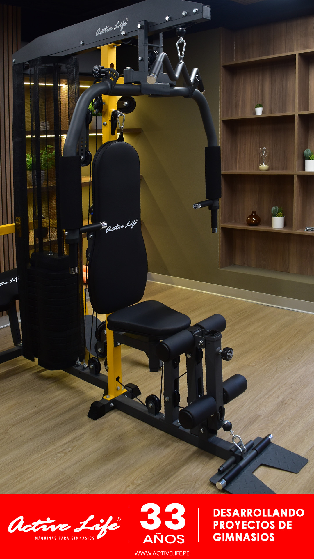 Maquinas de gimnasio Activelife - implementacion de gimnasios en condominion, maquina de pecho, piernas, trotadoras, elipticas, mini gimnasios