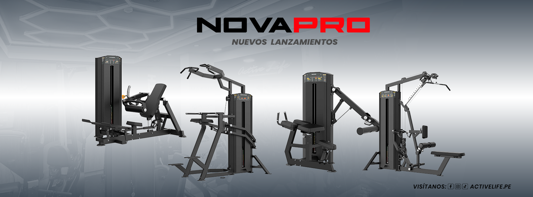 NOVAPRO de Activelife, maquinas de gimnasio