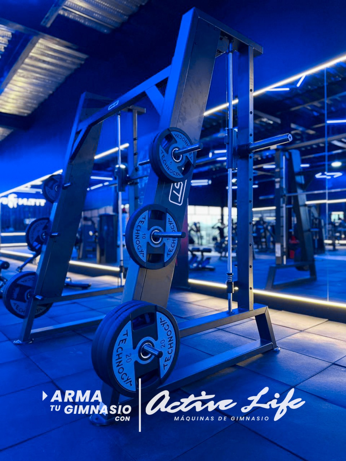Activelife Maquinas de gimnasio - Proyectos Titan Gym - Maquinas para pecho, piernas, gluteos, hombros, banco regulable, mancuernas.