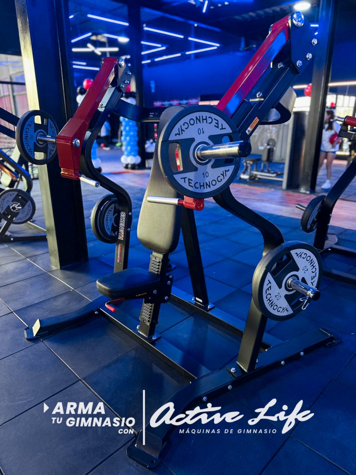 Activelife Maquinas de gimnasio - Proyectos Titan Gym - Maquinas para pecho, piernas, gluteos, hombros, banco regulable, mancuernas.
